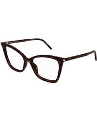 Saint Laurent - Eyeglasses Sl 386 016 Havana Havana Transpa/16/145 - Lyst
