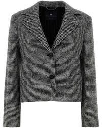 Ermanno Scervino - Embroidered Wool Blend Blazer - Lyst
