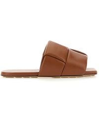 Bottega Veneta - Flat Patch Sandals With 1 Cm Heel - Lyst