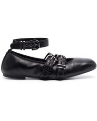 Stuart Weitzman - Leather Ballerina Shoes - Lyst