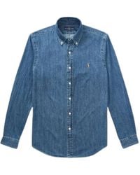 Ralph Lauren - Denim Slim Button-Down Shirt - Lyst