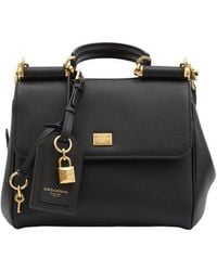 Dolce & Gabbana - Dolce & Gabbana Medium My Sicily Structured Leather Handbag - Lyst