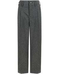 Ami Paris - Pleated Virgin-Wool Trousers - Lyst