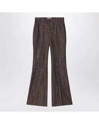 Fendi - Rust Wool And Alpaca Trousers - Lyst