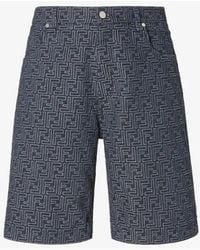 Fendi - Cotton Bermuda Shorts - Lyst
