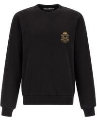Dolce & Gabbana - Dolce & Gabbana Heraldic Patch Sweatshirt - Lyst