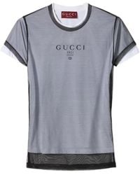 Gucci - Double Layered Jersey T-Shirt With Print - Lyst