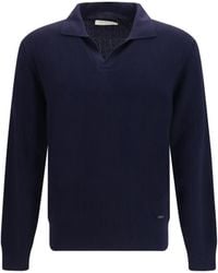 Brooksfield - Polo Collar Sweater Fleece Wool Ovis Aries - Lyst