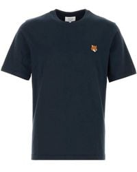 Maison Kitsuné - Fox Head Regular Tee-Shirt - Lyst