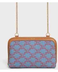 Celine - Triomphe Clutch On Chain - Lyst