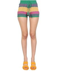 Gallo - Stripe Pattern Shorts - Lyst