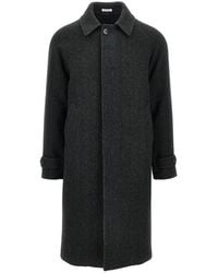 BRERAS Milano - Virgin Wool Coat - Lyst