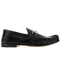 Gucci - Lugano Leather Loafer With Horsebit - Lyst