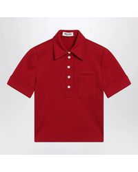 Miu Miu - Ruby Technical Jersey Polo - Lyst