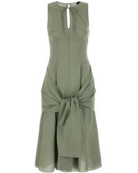 Loewe - Sage Cotton Blend Paula S Ibiza Dress - Lyst