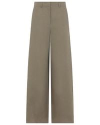 Giorgio Armani - Smoky Quartz Linen Trousers - Lyst