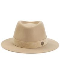 Maison Michel - Warm Andre Suede Hat - Lyst