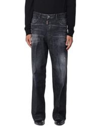 DSquared² - Stretch Denim Loose Jeans - Lyst