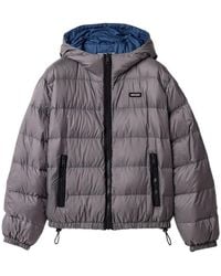 Miu Miu - Light Pongé Down Hoodie Jacket - Lyst