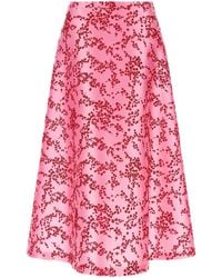 Alberta Ferretti - 'Mikado Floreale' Skirt - Lyst