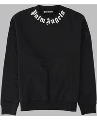 Palm Angels - Gothic Text Printed Sweatshirt - Lyst
