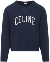 Celine - Loose Cotton Sweatshirt - Lyst