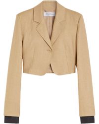 Max Mara - Linen Buono Blazer - Lyst