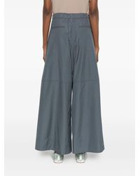 Max Mara - Cotton Wide-Leg Trousers - Lyst