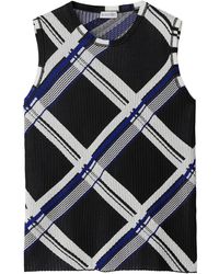 Burberry - Silk Top - Lyst