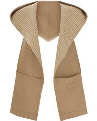 Prada - Camel Wool Scarf - Lyst