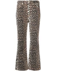 Ganni - Trousers Brown - Lyst