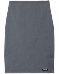 Miu Miu - Stretch Poplin Skirt - Lyst