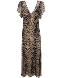 RIXO London - "Bexley" Dress Nina Leopard - Lyst