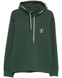 Emporio Armani - Logo-Patch Hoodie - Lyst