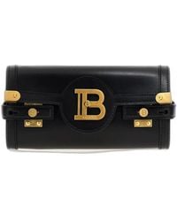 Balmain - B-Buzz 23 Leather Crossbody Bag - Lyst