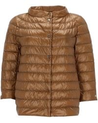 Herno - Cropped Padded Down Jacket - Lyst