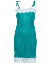 Chloé - Wool Knit Mini Dress - Lyst