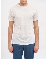 Daniele Alessandrini - Linen T-Shirt - Lyst