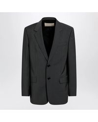 Valentino - Single-Breasted Wool And Mohair Jacket - Lyst