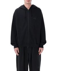 Y-3 - Brushed Terry Zip Hoodie - Lyst
