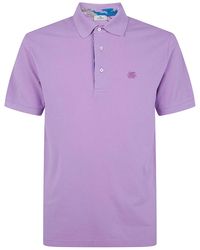 Etro - Polo Roma Printed Details - Lyst