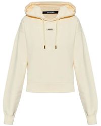 Jacquemus - Cropped Hoodie With Drawstring - Lyst
