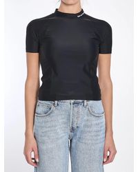Alexander Wang - Rash Guard T-Shirt With Logo - Lyst