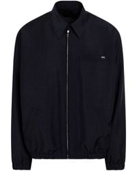 Prada - Zip-Up Logo-Patch Jacket - Lyst