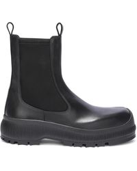 Jil Sander - Leather Chelsea Boots - Lyst