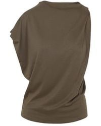 Jacquemus - Dark The Drap Cotton Top - Lyst