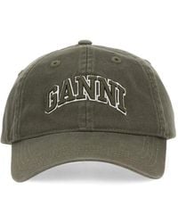 Ganni - Baseball Hat With Logo - Lyst