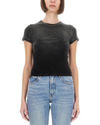T By Alexander Wang - T-Shirt With Logo - Lyst
