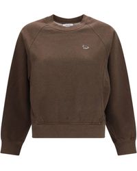 Maison Kitsuné - Baby Fox Open-Pocket Sweatshirt Dark - Lyst