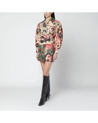 FARM Rio - Short Multicolour Dress With Matching Belt - Lyst